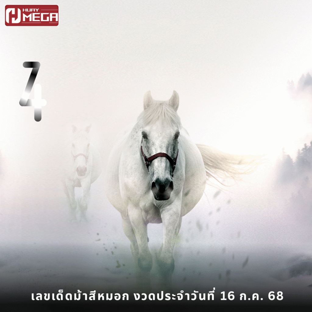 เลขเด็ดม้าสีหมอก 16/07/68 มาแล้ว! วิ่งบน-ล่างเข้าเป้ามาหลายงวด คอหวยห้ามพลาด