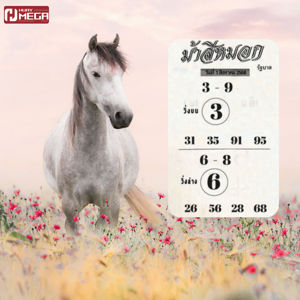เลขเด็ด ม้าสีหมอก 1 สิงหาคม 2568 | แนวทางแม่น ๆ จากสำนักดังที่แฟนหวยรอคอย!
